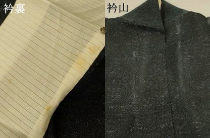 平和屋着物＊夏物　本場大島紬　夏大島　抽象文様　正絹　逸品　AABL5220jd