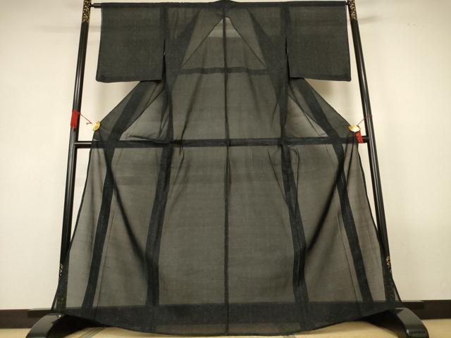 平和屋着物＊夏物　本場大島紬　夏大島　抽象文様　正絹　逸品　AABL5220jd