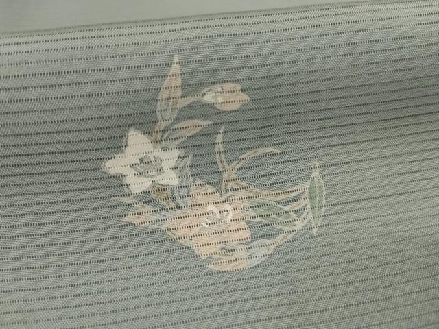 平和屋着物＊夏物　小紋　絽　花丸文　正絹　逸品　AABL5221jd