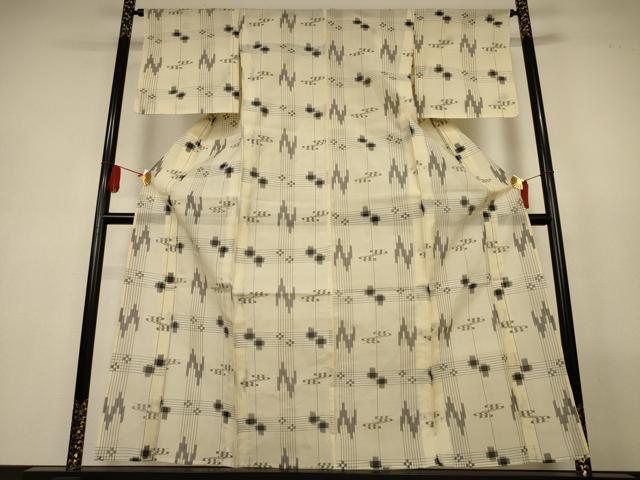 平和屋着物＊夏物　本場琉球絣　夏琉球　正絹　逸品　AABL5224jd