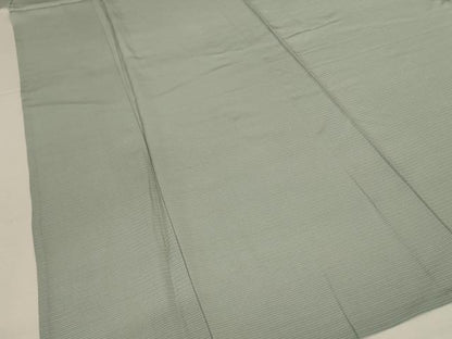 平和屋着物＊夏物　色無地　絽　青磁鼠色　正絹　逸品　AABL5227jd