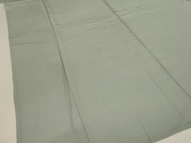 平和屋着物＊夏物　色無地　絽　青磁鼠色　正絹　逸品　AABL5227jd