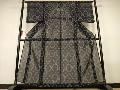 平和屋着物＊夏物　本場琉球絣　夏琉球　正絹　逸品　AABL5230jd