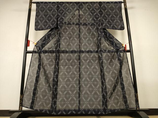 平和屋着物＊夏物　本場琉球絣　夏琉球　正絹　逸品　AABL5230jd
