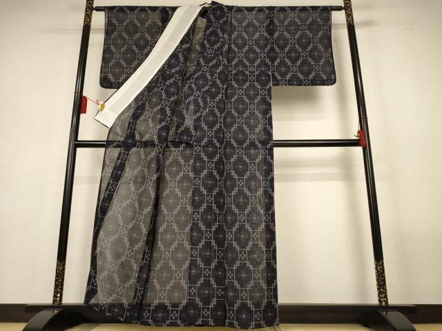 平和屋着物＊夏物　本場琉球絣　夏琉球　正絹　逸品　AABL5230jd