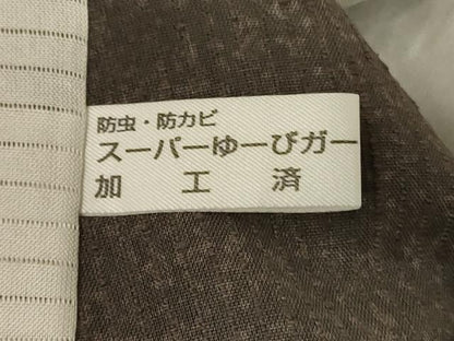 平和屋着物＊夏物　小紋　紗紬　霞文　正絹　逸品　AABL5234jd