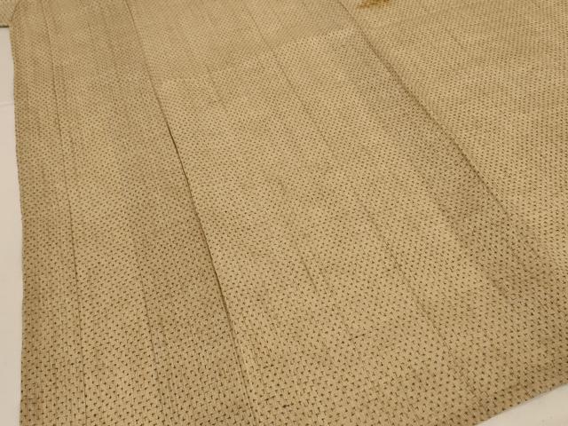 平和屋着物＊夏物　男性　上布　十字絣　麻　逸品　AABL5238jd
