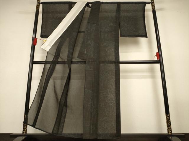 平和屋着物＊夏物　本場大島紬　夏大島　風景文　正絹　逸品　AABL5240jd