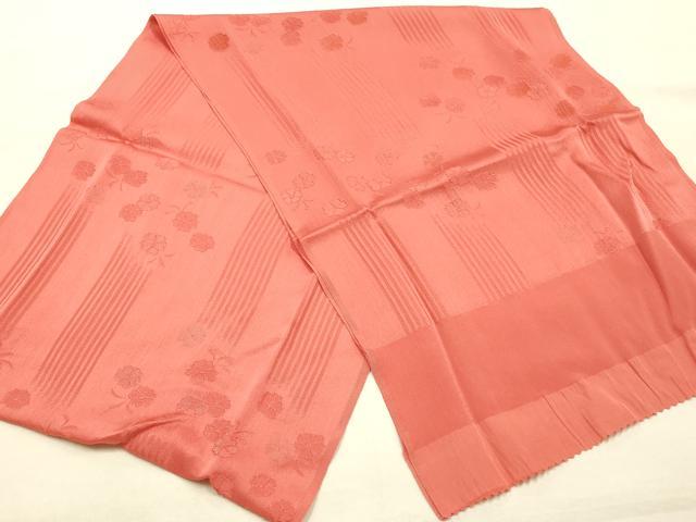 平和屋本店●和装小物　振袖用帯締め・帯揚げセット　丸組　舞花地紋　暈し　正絹　逸品　未使用　AABL5245ay