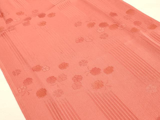 平和屋本店●和装小物　振袖用帯締め・帯揚げセット　丸組　舞花地紋　暈し　正絹　逸品　未使用　AABL5245ay