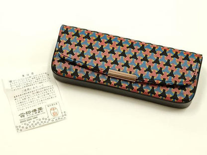 平和屋着物●甲州印傳 印傳屋　和装小物　眼鏡入れ　逸品　AABL5301ay