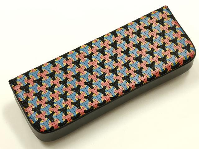 平和屋着物●甲州印傳 印傳屋　和装小物　眼鏡入れ　逸品　AABL5301ay