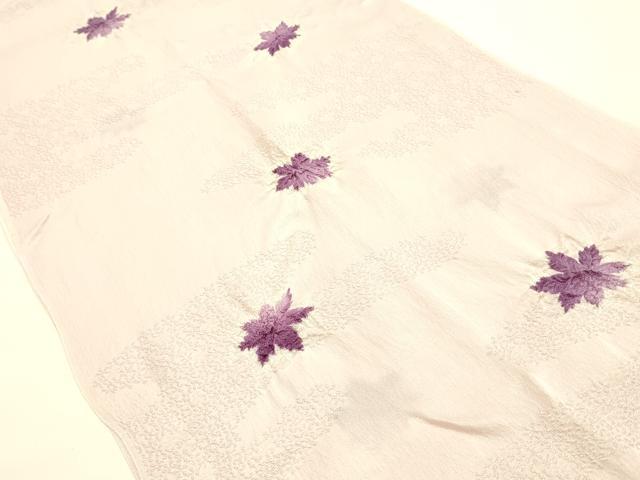 平和屋着物●和装小物　帯締め・帯揚げセット　平組　絞り　舞葉文　正絹　逸品　未使用　AABL5309ay