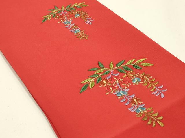 平和屋着物▼和装小物　重ね衿・伊達衿　まとめて5点　刺繍　色無地　松竹梅　金銀糸　金銀彩　正絹あり　逸品　未使用品あり　AABL5337ay