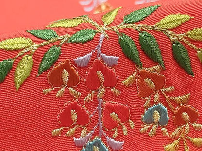 平和屋着物▼和装小物　重ね衿・伊達衿　まとめて5点　刺繍　色無地　松竹梅　金銀糸　金銀彩　正絹あり　逸品　未使用品あり　AABL5337ay