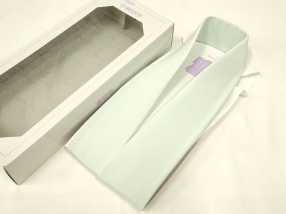 平和屋着物▼和装小物　美容衿2点セット　装道　白衿　浅葱色　逸品　未使用品　AABL5343ay