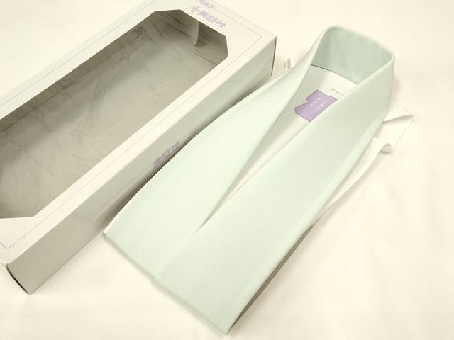 平和屋着物▼和装小物　美容衿2点セット　装道　白衿　浅葱色　逸品　未使用品　AABL5343ay
