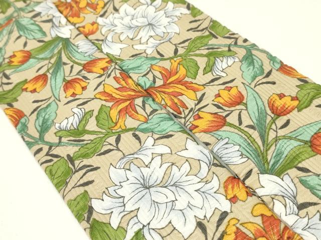 平和屋着物▼和装小物　伊達衿　まとめて3点　花柄　重ね衿ピン付属　逸品　AABL5348ay