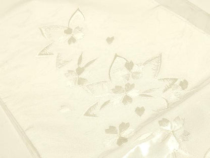 平和屋着物▼和装小物　半衿　まとめて5点　刺繍　一巾織　金糸　金銀彩　正絹　逸品　AABL5351ay