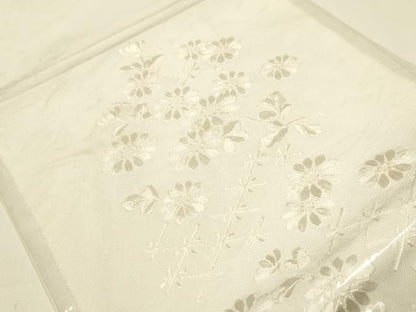平和屋着物▼和装小物　半衿　まとめて5点　刺繍　一巾織　金糸　金銀彩　正絹　逸品　AABL5351ay