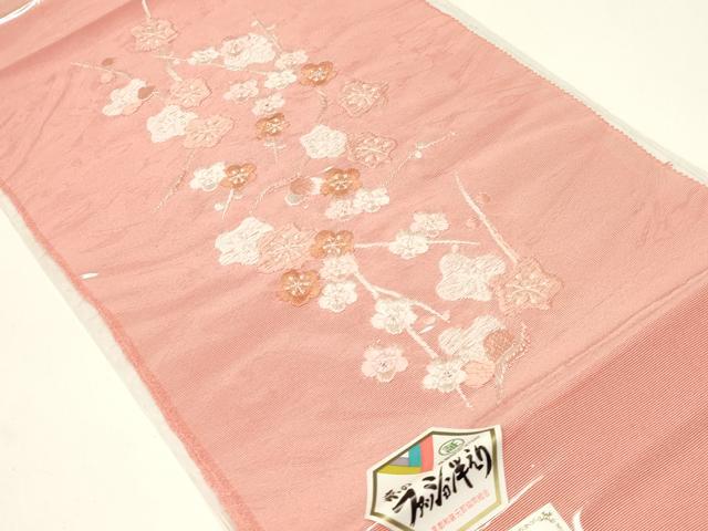平和屋着物▼和装小物　半衿　まとめて5点　刺繍　花柄　花車　金糸　正絹　逸品　AABL5352ay
