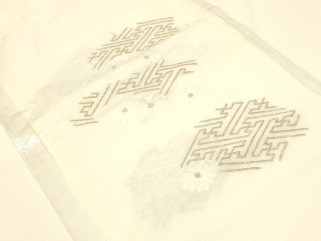 平和屋着物▼和装小物　半衿　まとめて5点　刺繍　花柄　松竹梅　金銀糸　正絹あり　逸品　AABL5354ay