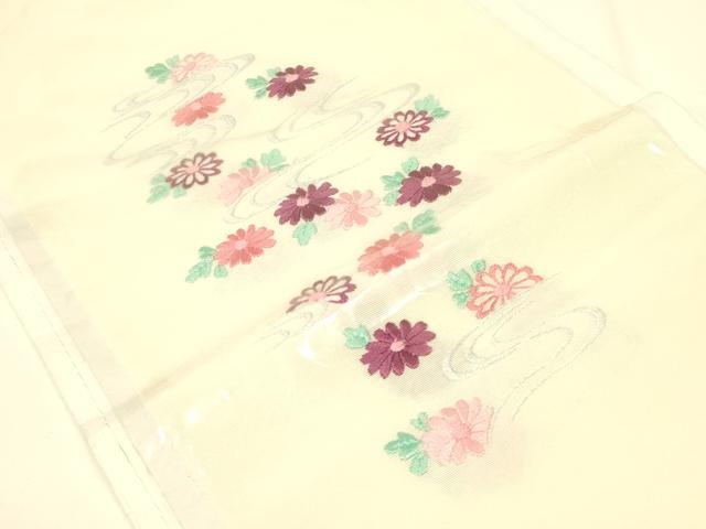 平和屋着物▼和装小物　半衿　まとめて5点　刺繍　花柄　松竹梅　金銀糸　正絹あり　逸品　AABL5354ay