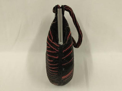 平和屋着物●和装小物　和装バッグ　ハンドバッグ　ビーズバッグ　幾何学模様　逸品　AABL5366ay