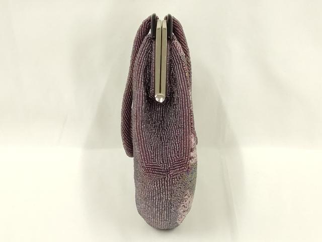 平和屋着物●和装小物　和装バッグ　ハンドバッグ　ビーズバッグ　幾何学模様　逸品　AABL5372ay