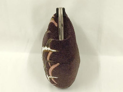 平和屋着物●和装小物　和装バッグ　ハンドバッグ　ビーズバッグ　芝文　逸品　AABL5373ay