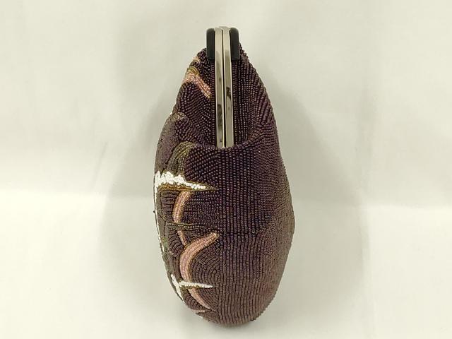 平和屋着物●和装小物　和装バッグ　ハンドバッグ　ビーズバッグ　芝文　逸品　AABL5373ay