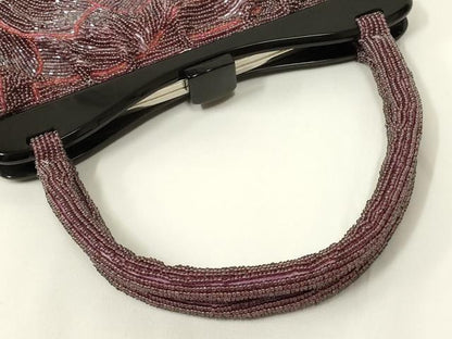 平和屋着物●和装小物　和装バッグ　ハンドバッグ　ビーズバッグ　芝文　逸品　AABL5382ay