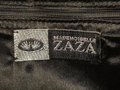 平和屋着物●和装小物　和装バッグ　ハンドバッグ　ビーズバッグ　ZAZA　ゼブラ柄　マグネット式　逸品　未使用　AABL5386ay