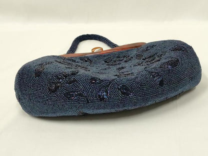 平和屋着物●和装小物　和装バッグ　ハンドバッグ　ビーズバッグ　花柄　逸品　AABL5400ay