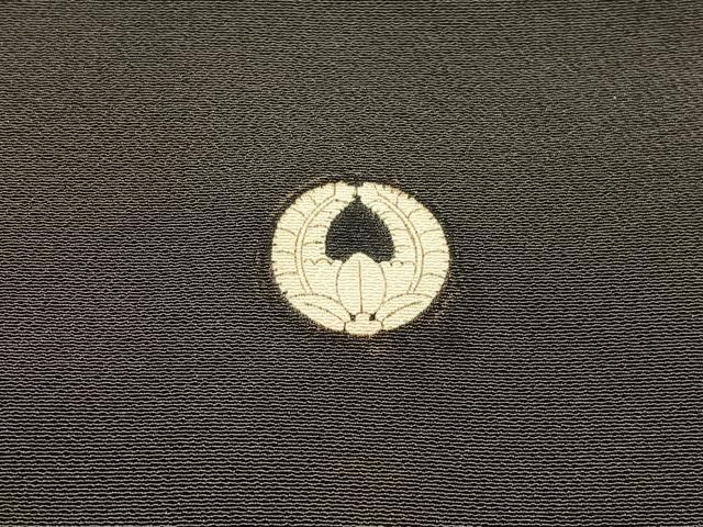 平和屋着物■豪華黒留袖　駒刺繍　鳳凰鏡裏文　暈し染め　金彩　正絹　逸品　AABL5401oa