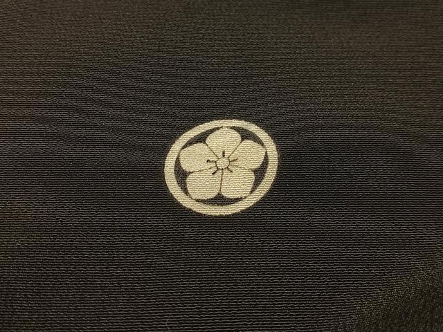 平和屋着物■豪華黒留袖　駒刺繍　孔雀　暈し染め　金銀糸　正絹　逸品　AABL5402oa