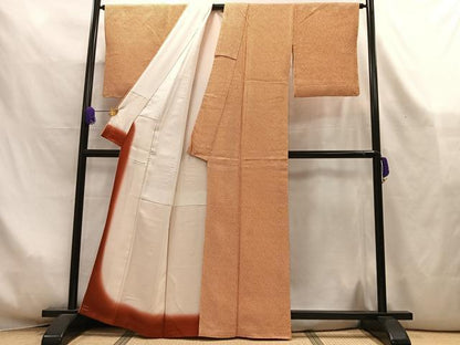 平和屋着物■大変加工の良い総絞り小紋　正絹　逸品　未使用　AABL5403oa