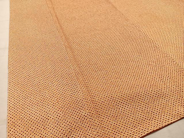 平和屋着物■大変加工の良い総絞り小紋　正絹　逸品　未使用　AABL5403oa