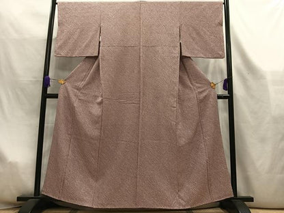 平和屋着物■大変加工の良い総絞り小紋　正絹　逸品　AABL5405oa