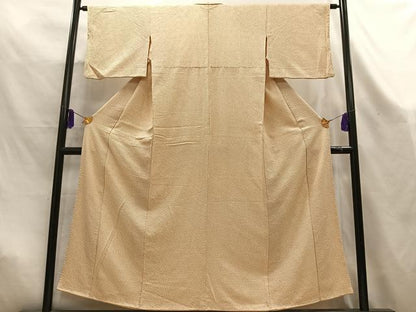 平和屋着物■大変加工の良い総絞り小紋　正絹　逸品　AABL5407oa