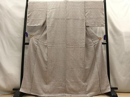 平和屋着物■大変加工の良い総絞り小紋　正絹　逸品　AABL5409oa