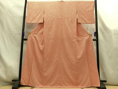 平和屋着物■大変加工の良い総絞り小紋　正絹　逸品　AABL5414oa