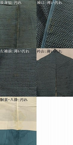 平和屋着物■上質な紬　蚊絣　正絹　逸品　AABL5419oa