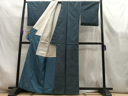 平和屋着物■上質な紬　蚊絣　正絹　逸品　AABL5419oa