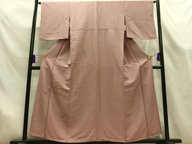 平和屋着物■豪華色留袖　総刺繍　文箱花文　正絹　逸品　AABL5422oa