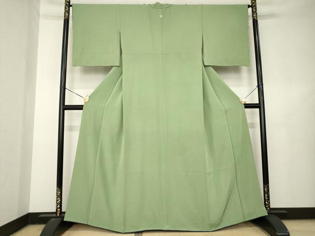 平和屋着物●上質な色無地　麹甚色　正絹　逸品　AABL5443ck