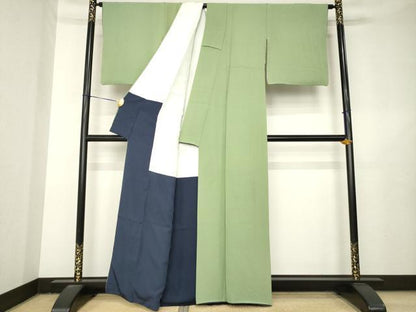 平和屋着物●上質な色無地　麹甚色　正絹　逸品　AABL5443ck