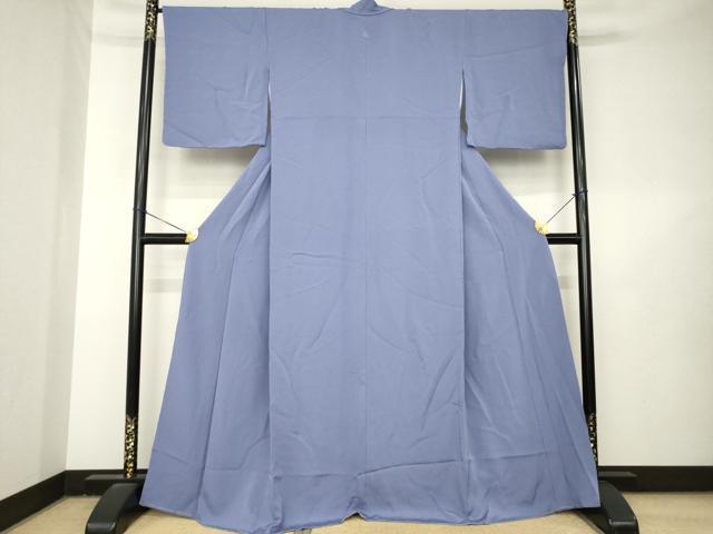 平和屋着物●上質な色無地　薄鼠色　正絹　逸品　AABL5444ck