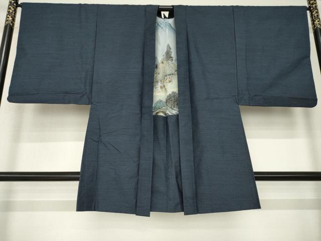 平和屋着物●男性　本場大島紬　アンサンブル　亀甲絣　正絹　逸品　AABL5445ck