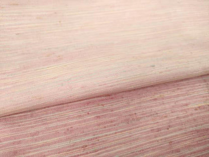 平和屋着物●紅花紬　米沢　訪問着　霞文　正絹　逸品　AABL5446ck